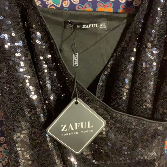 Black Sequin Dress - Picture 2 of 3